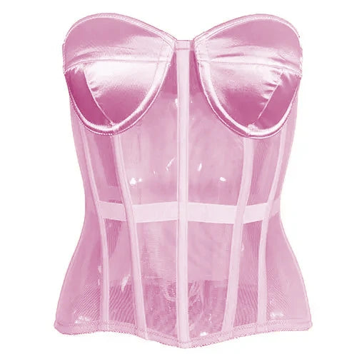 Vintage-Inspired Mesh Corset