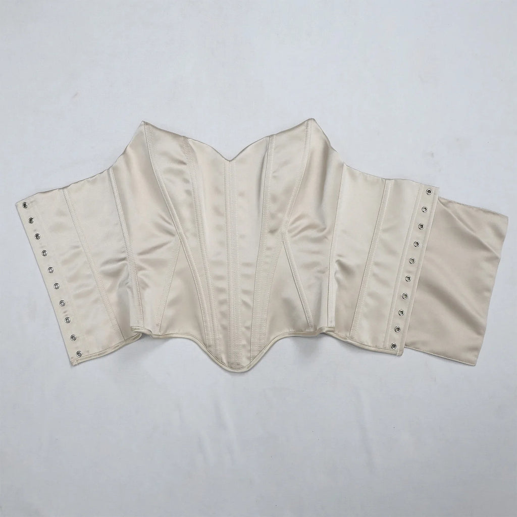 Vintage-Inspired Satin Corset