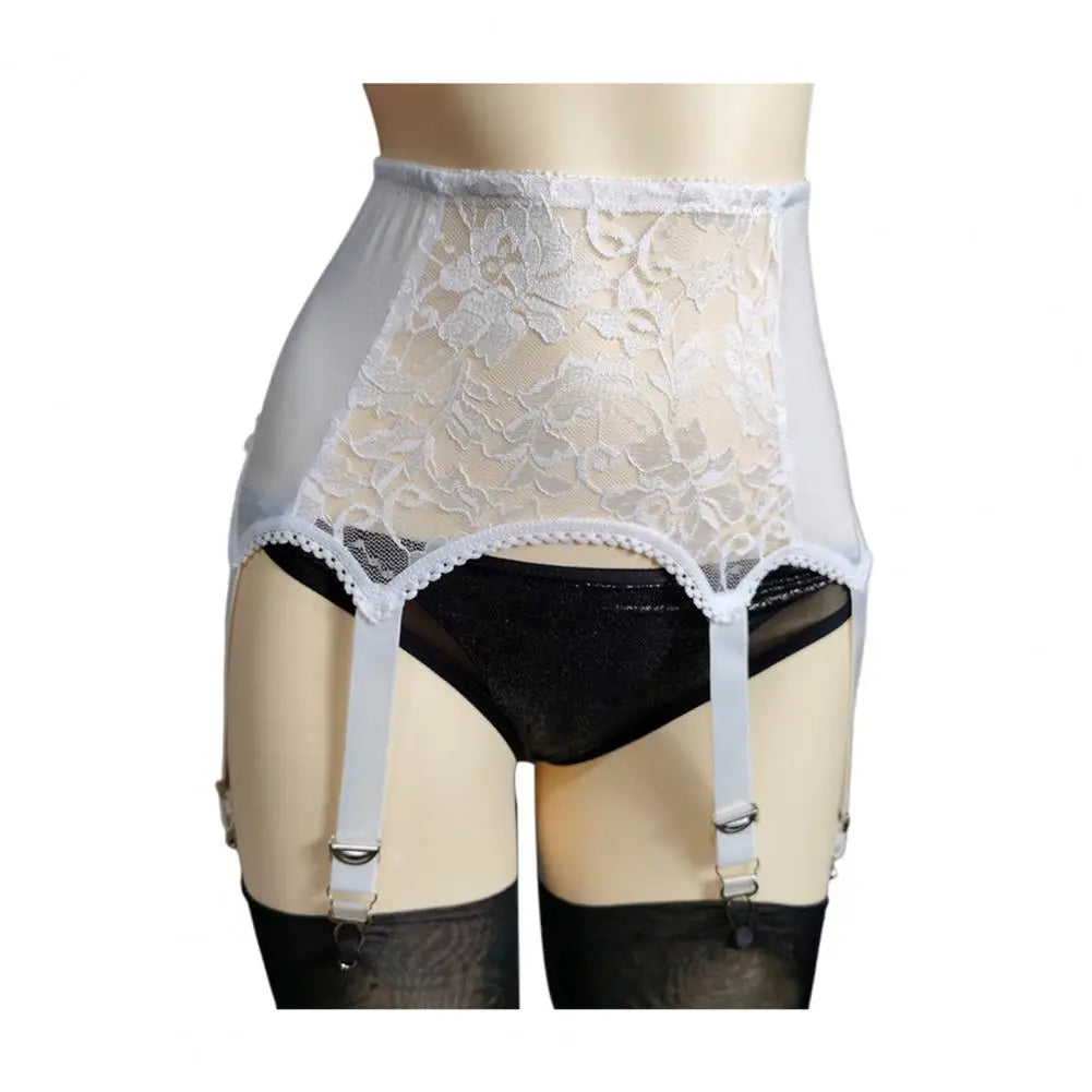 Vintage-Inspired Lace Suspender Belt