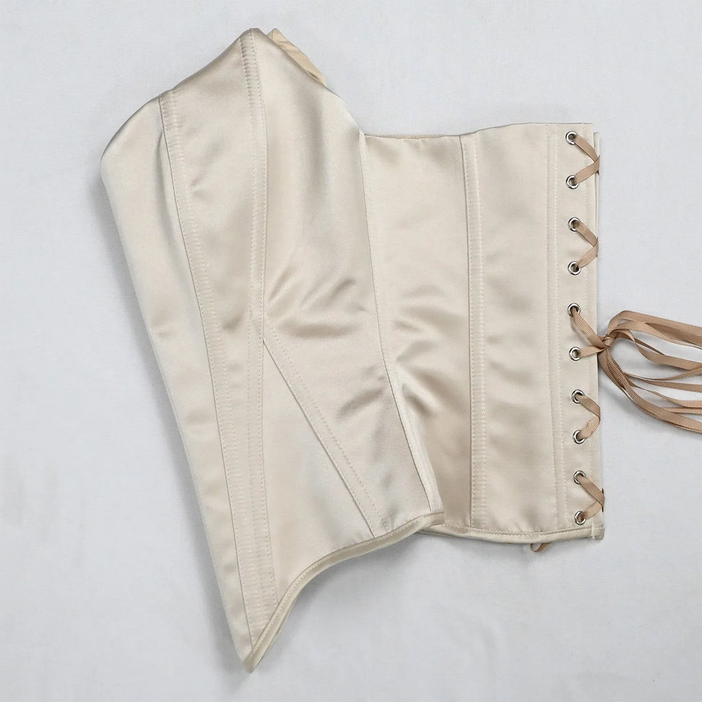 Vintage-Inspired Satin Corset