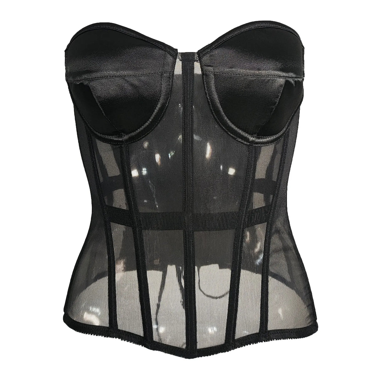 Vintage-Inspired Mesh Corset