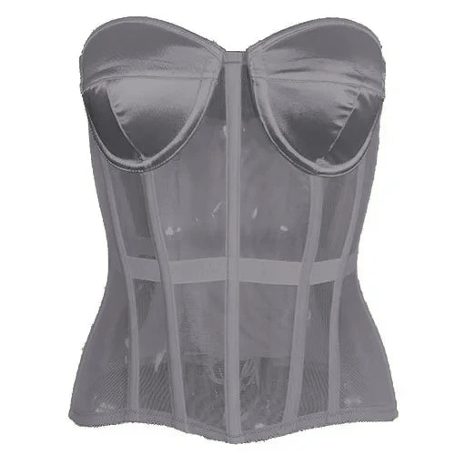 Vintage-Inspired Mesh Corset