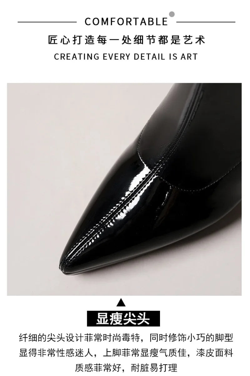 Vintage-Inspired Knee-High Stiletto Boots