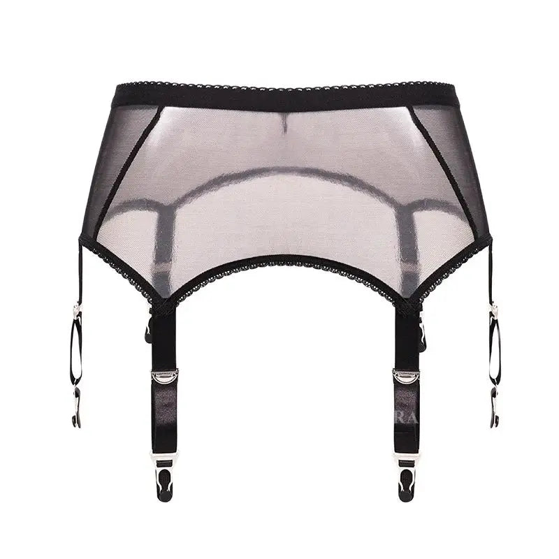 Vintage-Inspired Mesh Suspender Belt