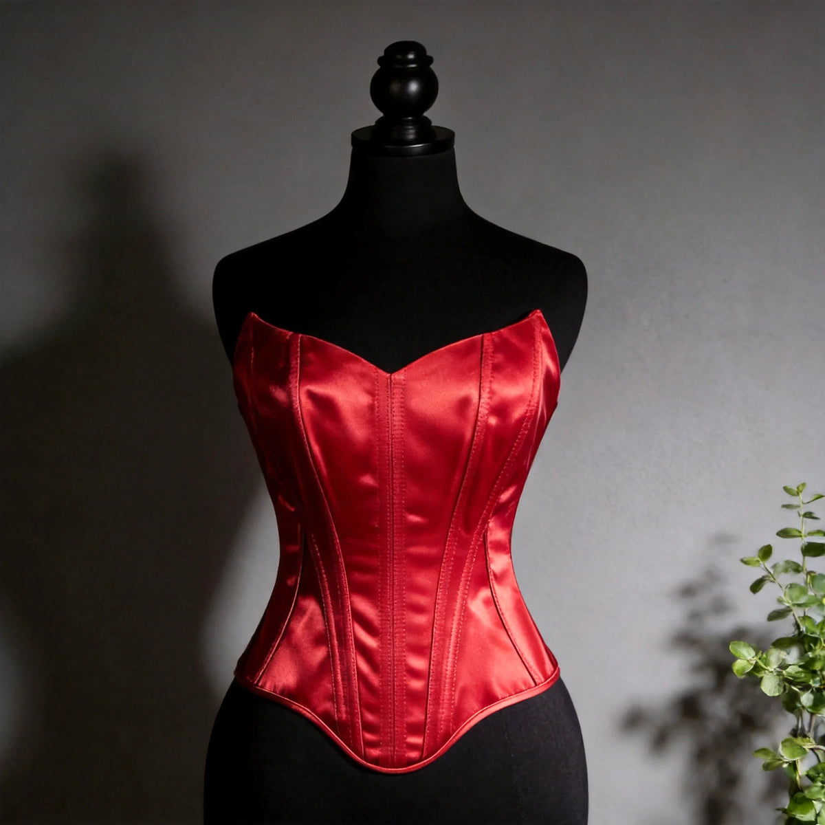 Vintage-Inspired Satin Corset