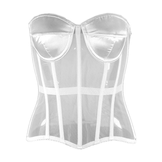 Vintage-Inspired Mesh Corset
