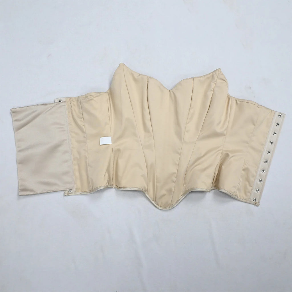 Vintage-Inspired Satin Corset