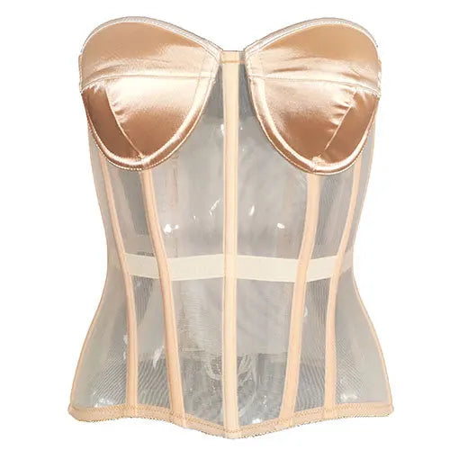 Vintage-Inspired Mesh Corset