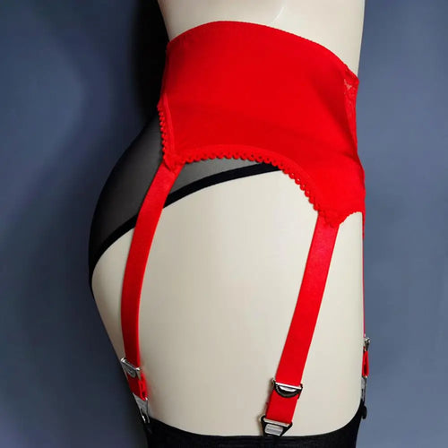 Vintage-Inspired Lace Suspender Belt