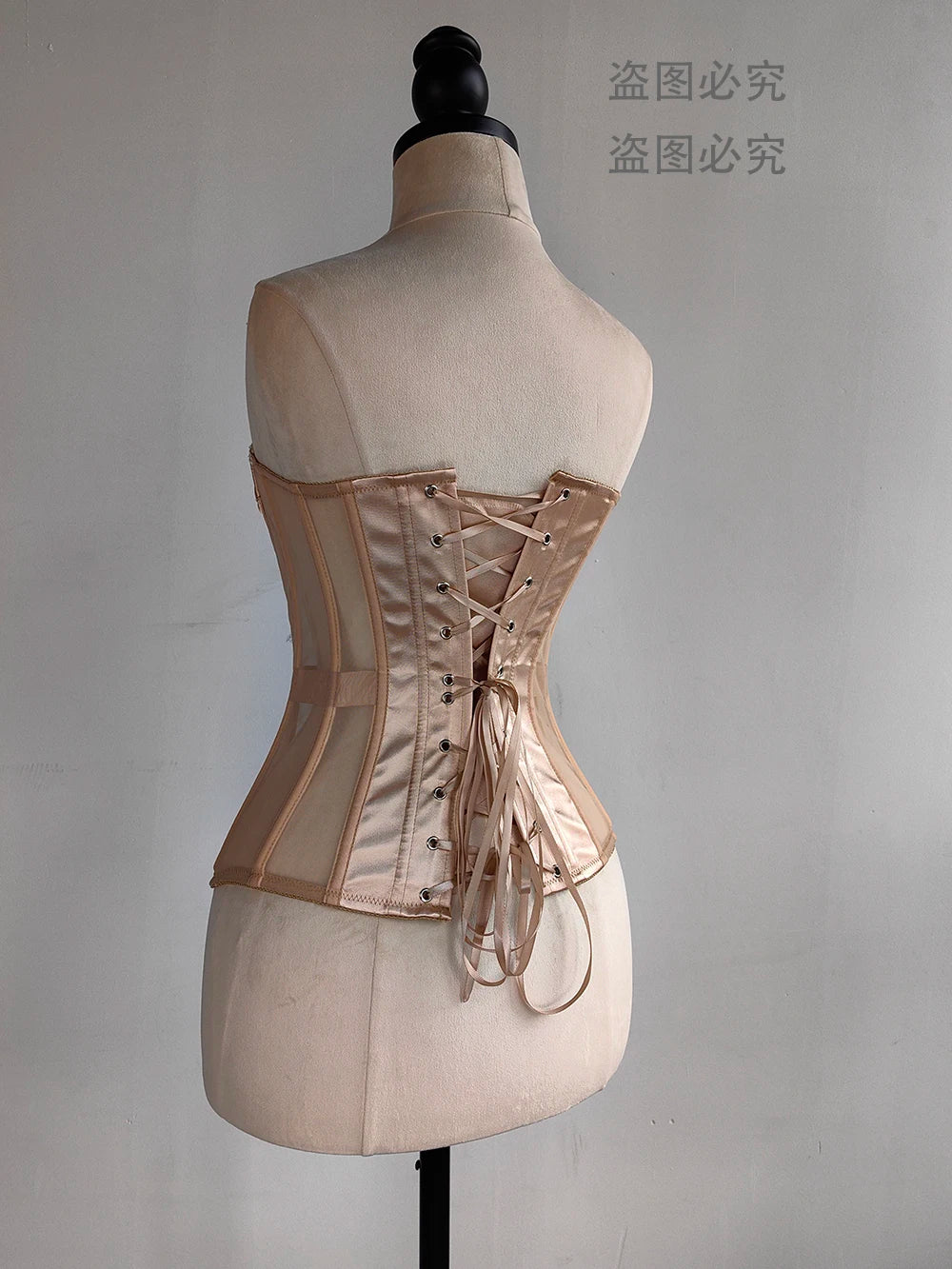 Vintage-Inspired Mesh Corset