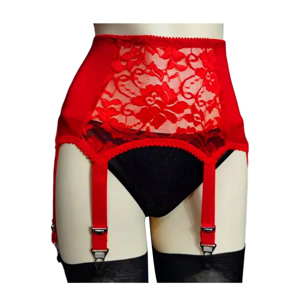 Vintage-Inspired Lace Suspender Belt