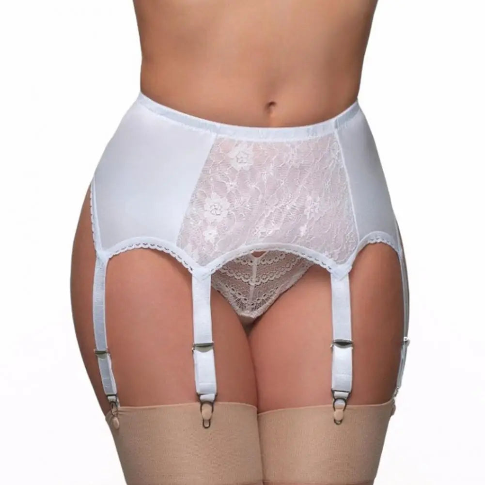 Vintage-Inspired Lace Suspender Belt