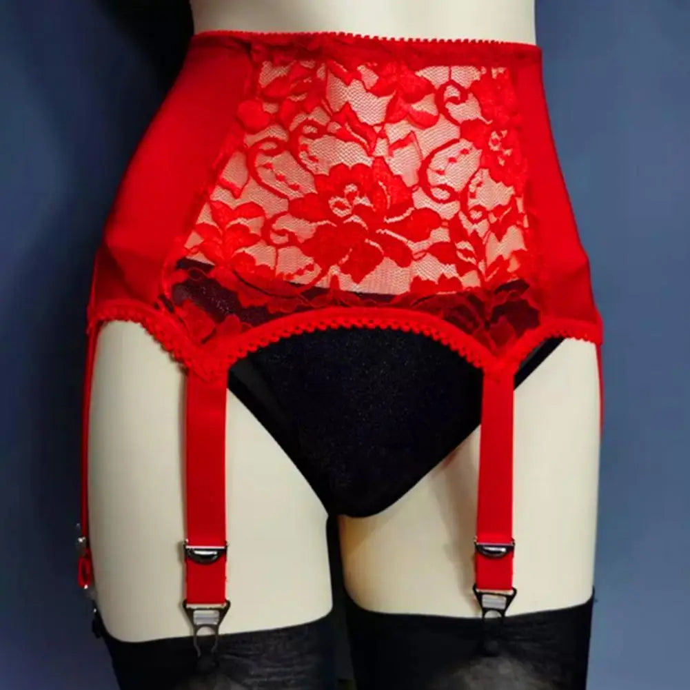 Vintage-Inspired Lace Suspender Belt